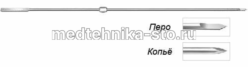 Спица Киршнера с упором 1,8х350 мм